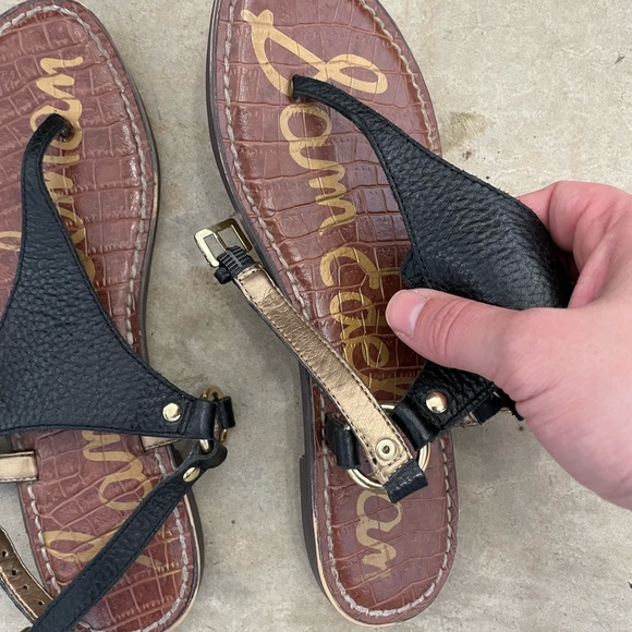 Sam Edelman Black and Brown Sandals Size 6.5 - Picture 2 of 5
